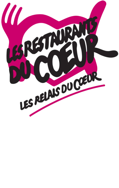 Image du logo ''Les restaurants du coeur''.